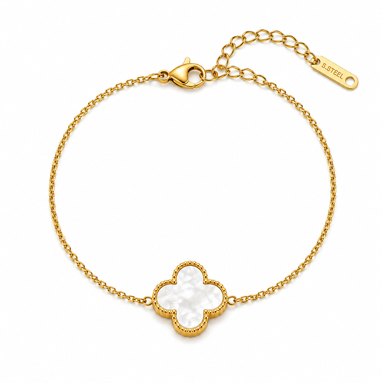 Ivory Clover Bracelet