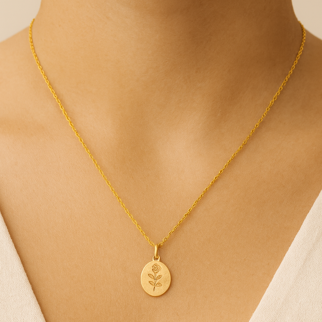 Roselle Gold Necklace