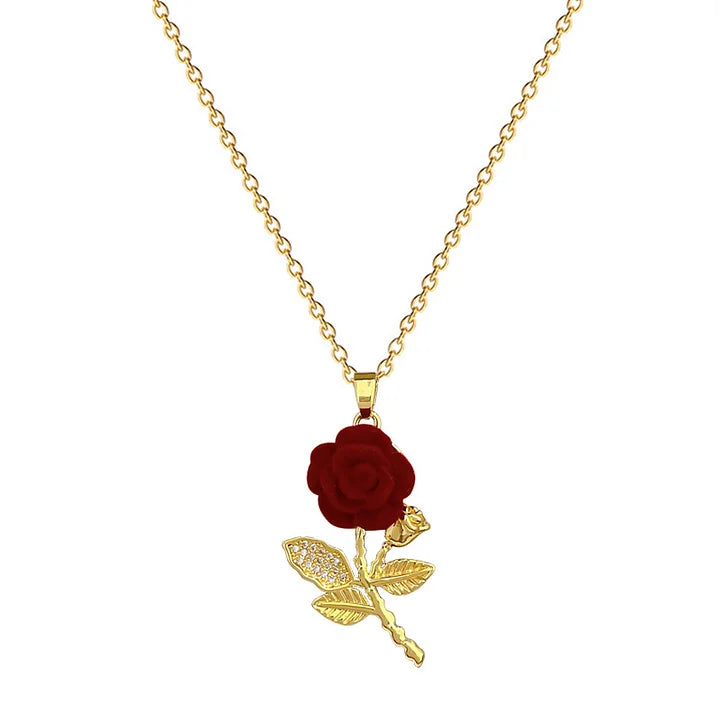 Red Rose Necklace