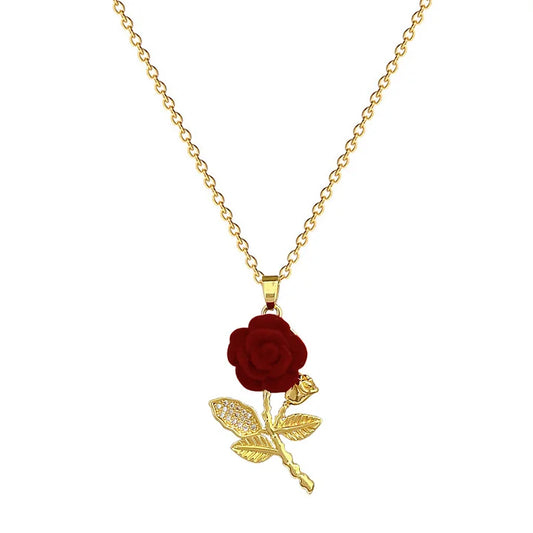 Red Rose Necklace