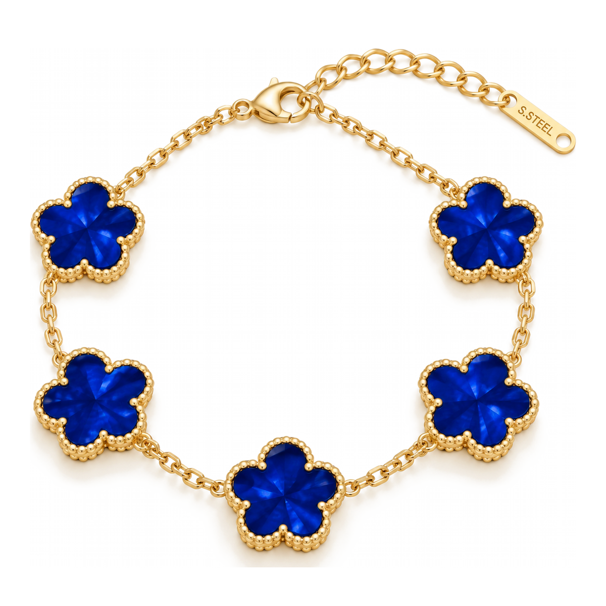 Clover Bracelet – Royal Blue Shimmer