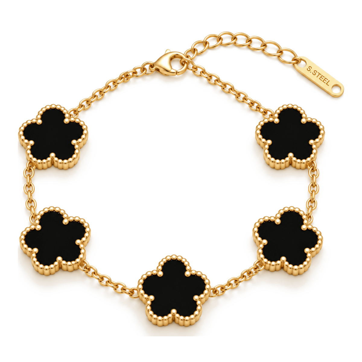 Clover Bracelet – Matte Black