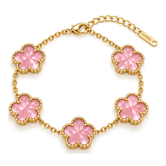 Clover Bracelet – Pink Shimmer